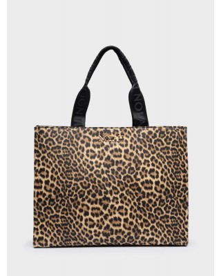 Nolah Γυναικεία Τσάντα ώμου & χιαστί Leotote Brown Leopard