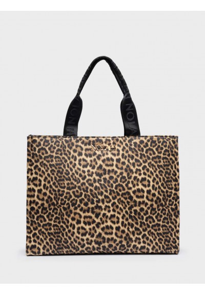 Nolah Γυναικεία Τσάντα ώμου & χιαστί Leotote Brown Leopard