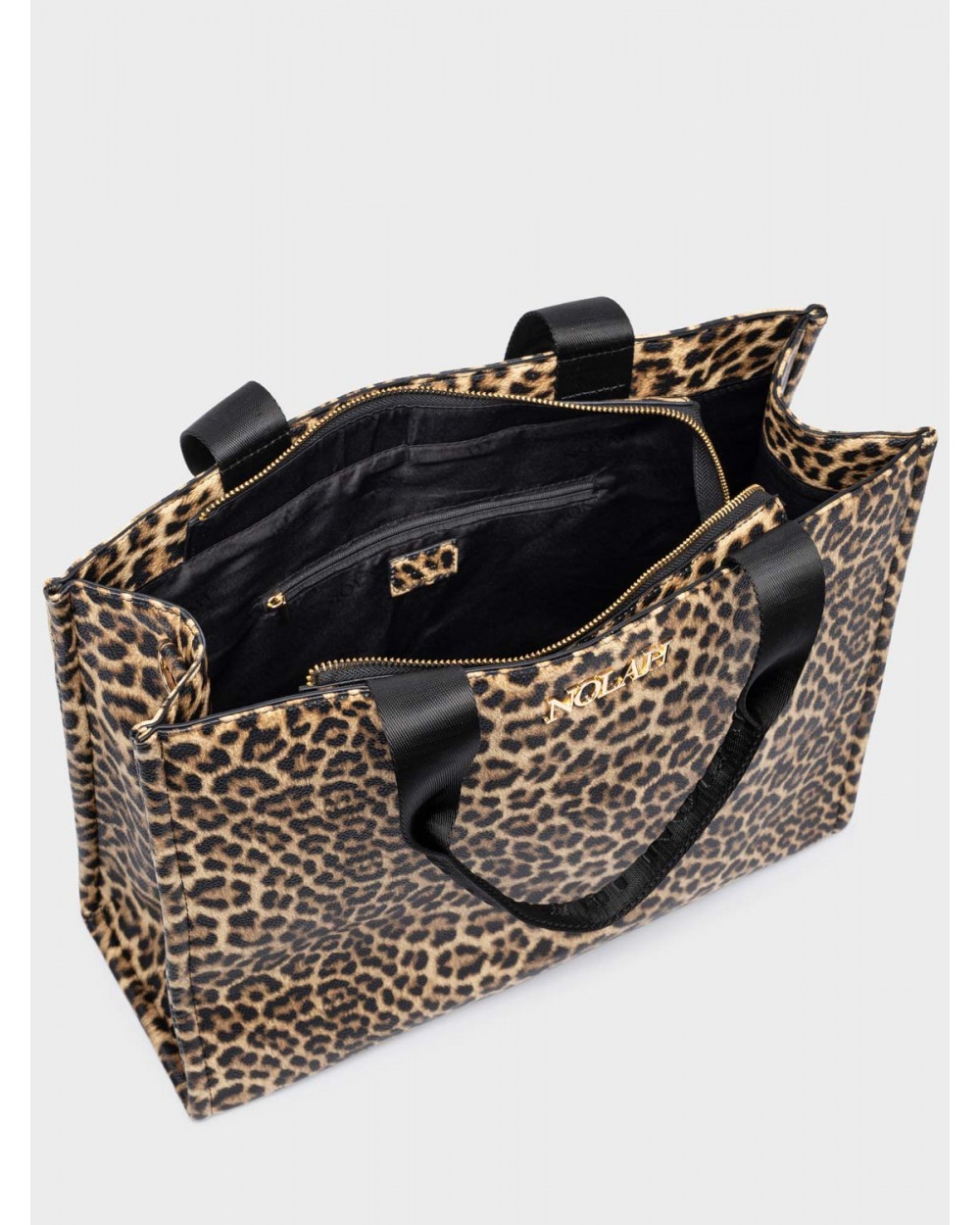 Nolah Γυναικεία Τσάντα ώμου & χιαστί Leotote Brown Leopard Γυναικείες Τσάντες
