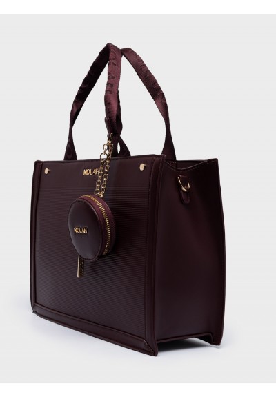 Nolah Γυναικεία Τσάντα ώμου & χιαστί Tote Burgundy