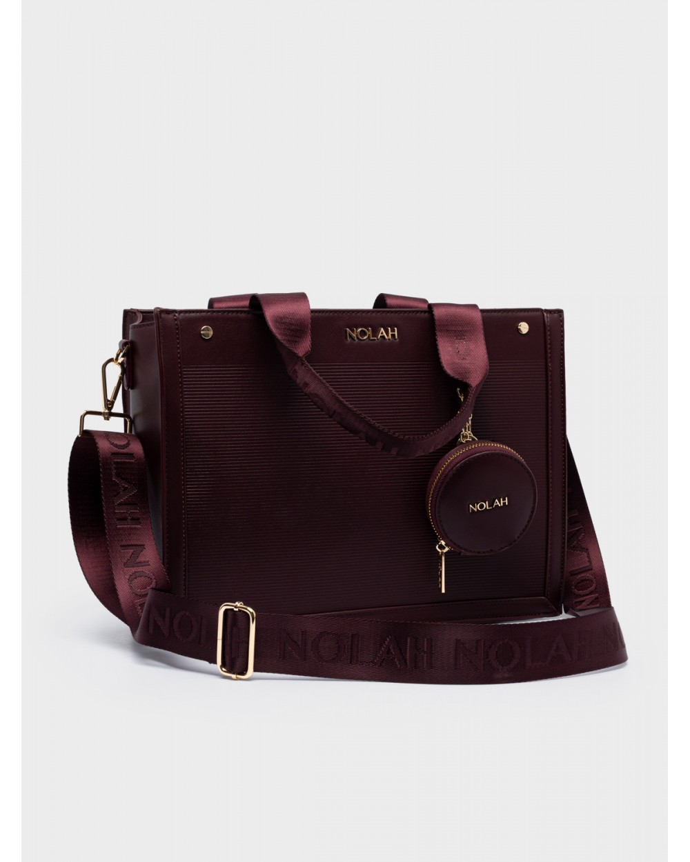 Nolah Γυναικεία Τσάντα ώμου & χιαστί Tote Burgundy Γυναικείες Τσάντες