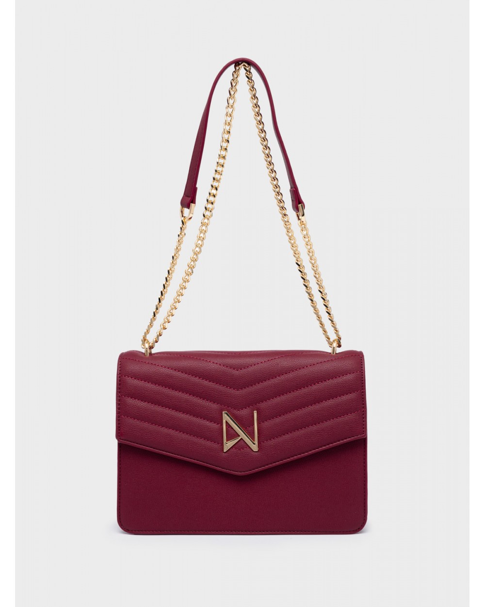 Nolah Γυναικεία Τσάντα ώμου & χιαστί Mia Burgundy Γυναικείες Τσάντες