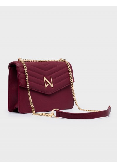 Nolah Γυναικεία Τσάντα ώμου & χιαστί Mia Burgundy