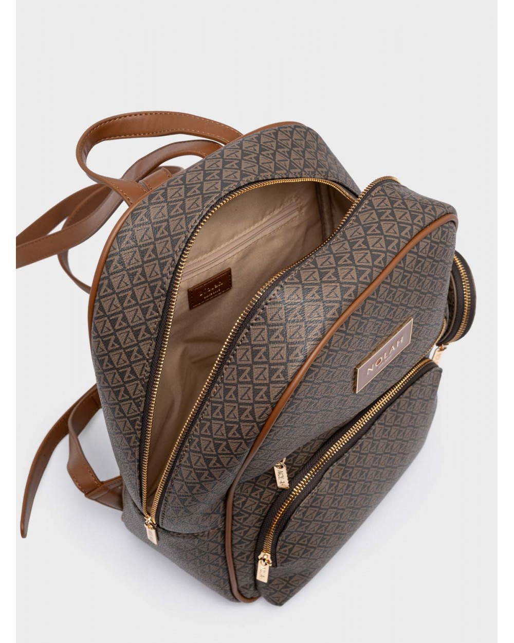 Nolah Γυναικεία Βackpack Jackblue Brown Γυναικείες Τσάντες