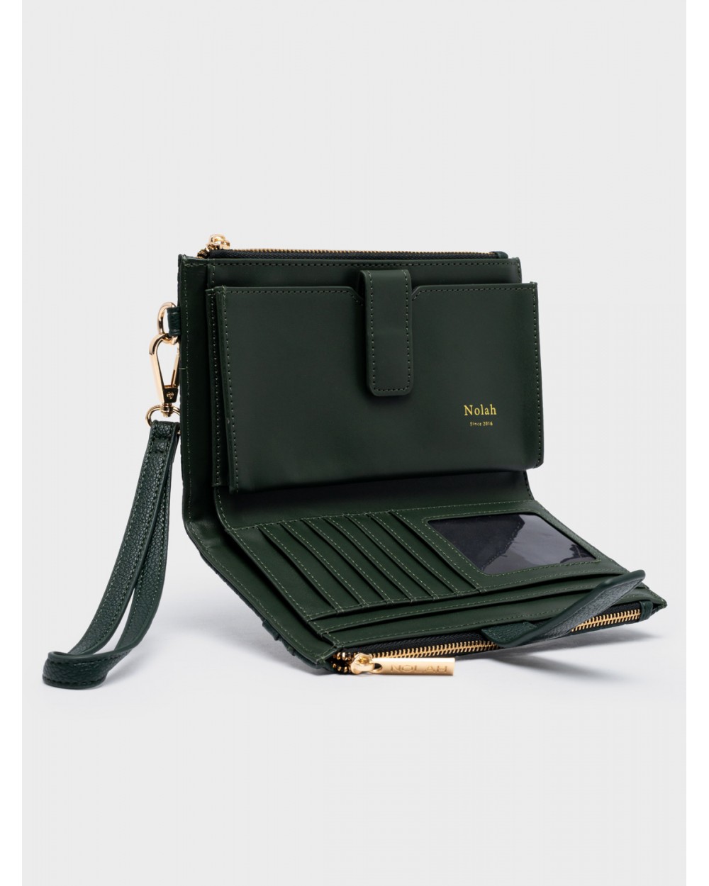 Nolah Γυναικείο Πορτοφόλι Marco Dark Green Γυναικεία Πορτοφόλια