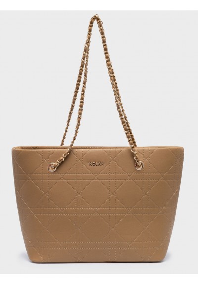 Nolah Γυναικεία Τσάντα ώμου Persefoni Beige