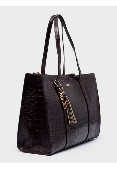 Nolah Γυναικεία Τσάντα ώμου Melody Dark Brown
