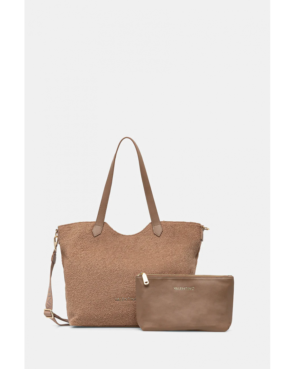 Valentino Γυναικεία Τσάντα Ώμου Courmayeur VBS7GG01WO Μπεζ Γυναικείες Τσάντες