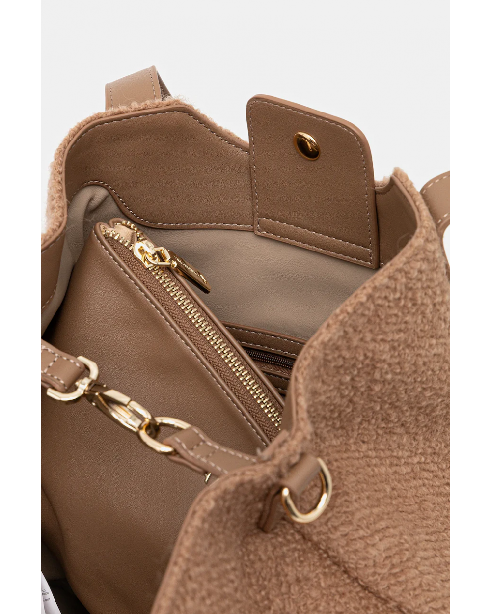 Valentino Γυναικεία Τσάντα Ώμου Courmayeur VBS7GG01WO Μπεζ Γυναικείες Τσάντες