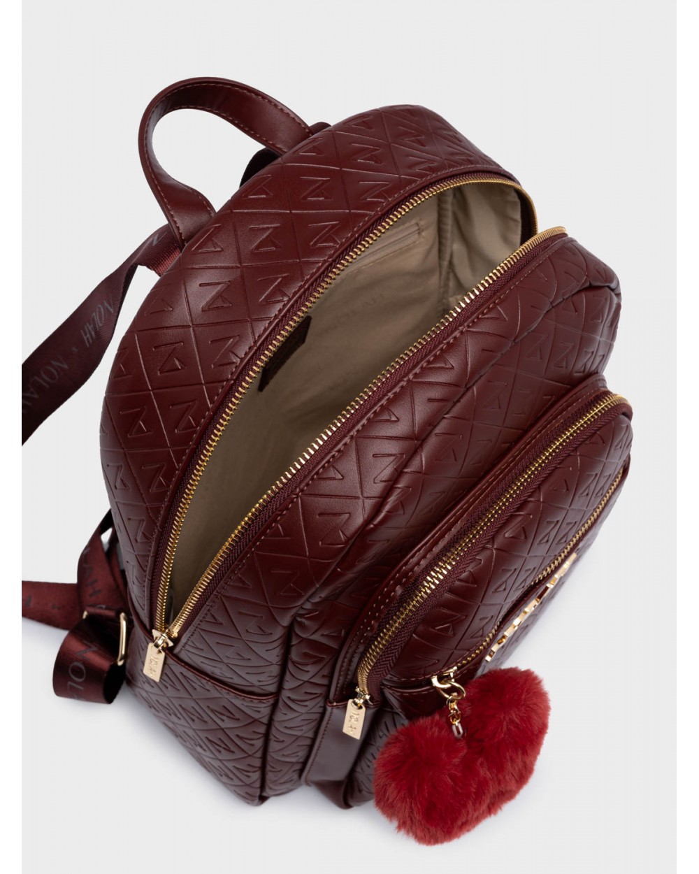 Nolah Γυναικεία Backpack Lion Burgundy Γυναικείες Τσάντες