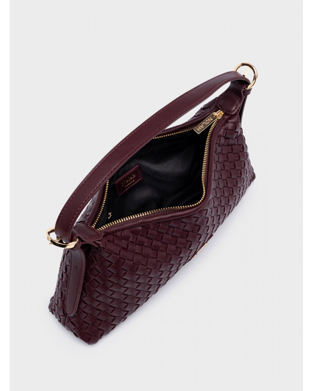 Nolah Γυναικεία Τσάντα ώμου & χιαστί Gilda Burgundy Light Gold Γυναικείες Τσάντες