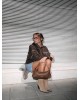 Nolah Γυναικεία Τσάντα ώμου & χιαστί Gilda Brown Light Gold Γυναικείες Τσάντες