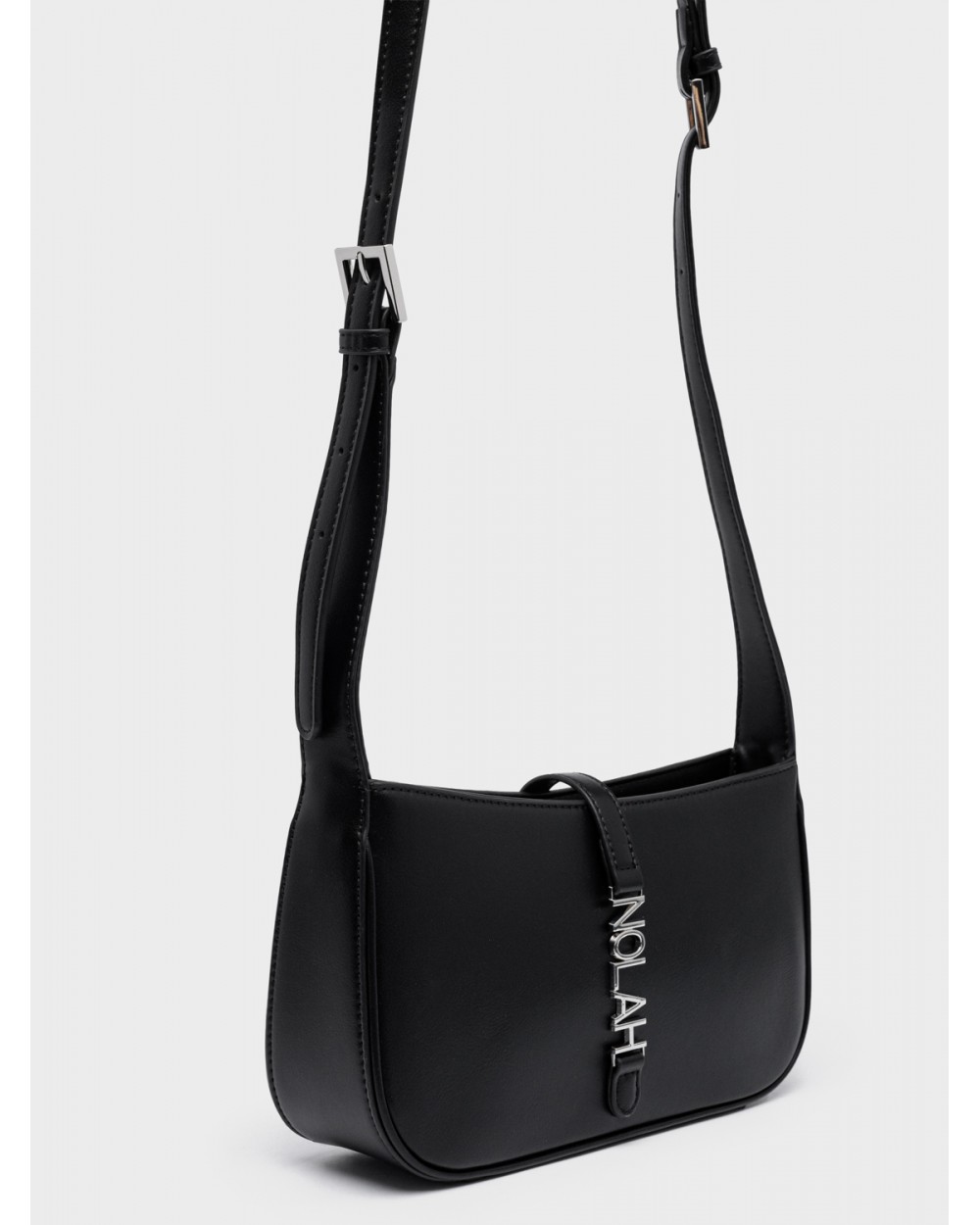 Nolah Γυναικεία Τσάντα ώμου & χιαστί Hailey Black Silver Γυναικείες Τσάντες
