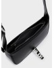 Nolah Γυναικεία Τσάντα ώμου & χιαστί Hailey Black Silver Γυναικείες Τσάντες