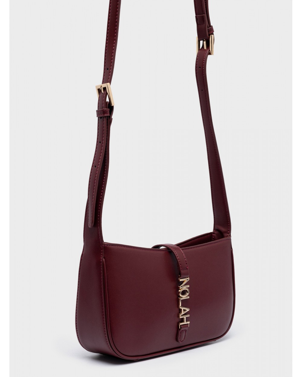 Nolah Γυναικεία Τσάντα ώμου & χιαστί Hailey Burgundy Γυναικείες Τσάντες