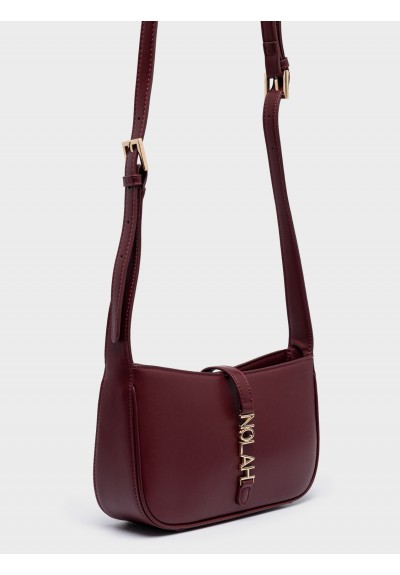 Nolah Γυναικεία Τσάντα ώμου & χιαστί Hailey Burgundy