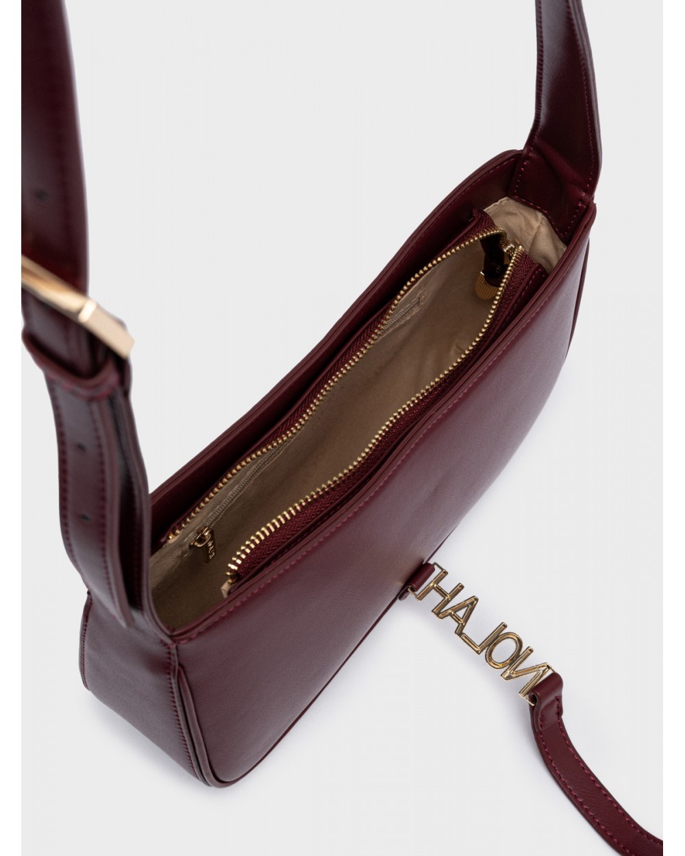 Nolah Γυναικεία Τσάντα ώμου & χιαστί Hailey Burgundy Γυναικείες Τσάντες