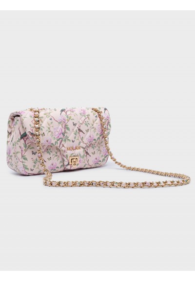 Nolah Γυναικεία Τσάντα ώμου & χιαστί Nostalgia Pink Floral