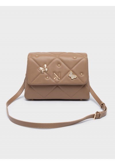 Nolah Γυναικεία Τσάντα ώμου & χιαστί Mariposa Beige