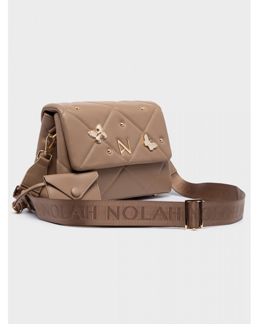 Nolah Γυναικεία Τσάντα ώμου & χιαστί Mariposa Beige Γυναικείες Τσάντες