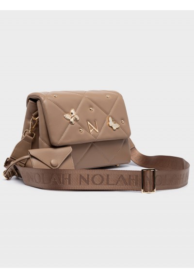 Nolah Γυναικεία Τσάντα ώμου & χιαστί Mariposa Beige