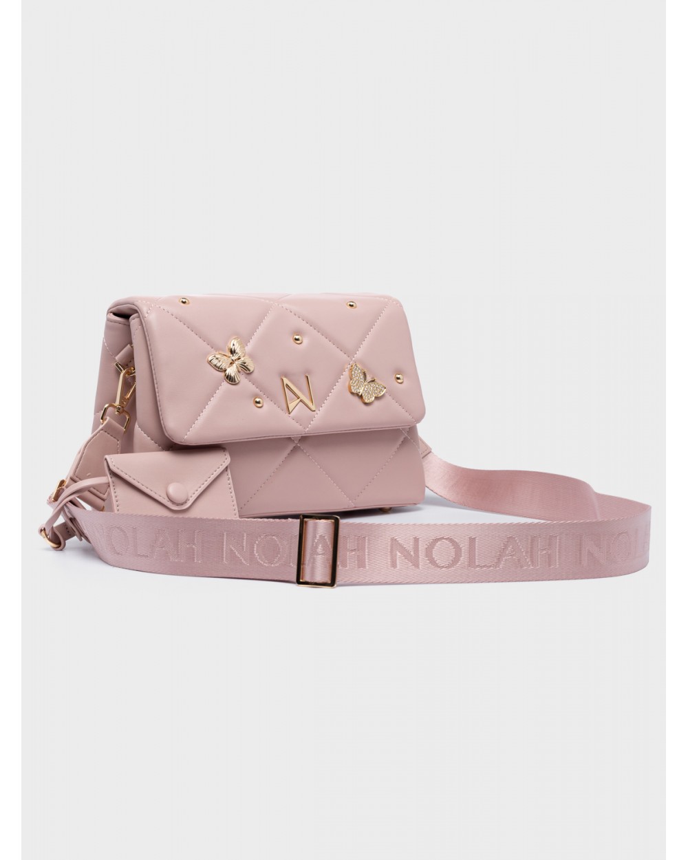 Nolah Γυναικεία Τσάντα ώμου & χιαστί Mariposa Pastel Pink Γυναικείες Τσάντες