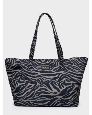 Nolah Γυναικεία Τσάντα ώμου θαλάσσης Nayara Black Zebra