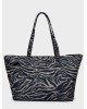 Nolah Γυναικεία Τσάντα ώμου θαλάσσης Nayara Black Zebra Γυναικείες Τσάντες