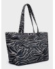 Nolah Γυναικεία Τσάντα ώμου θαλάσσης Nayara Black Zebra Γυναικείες Τσάντες