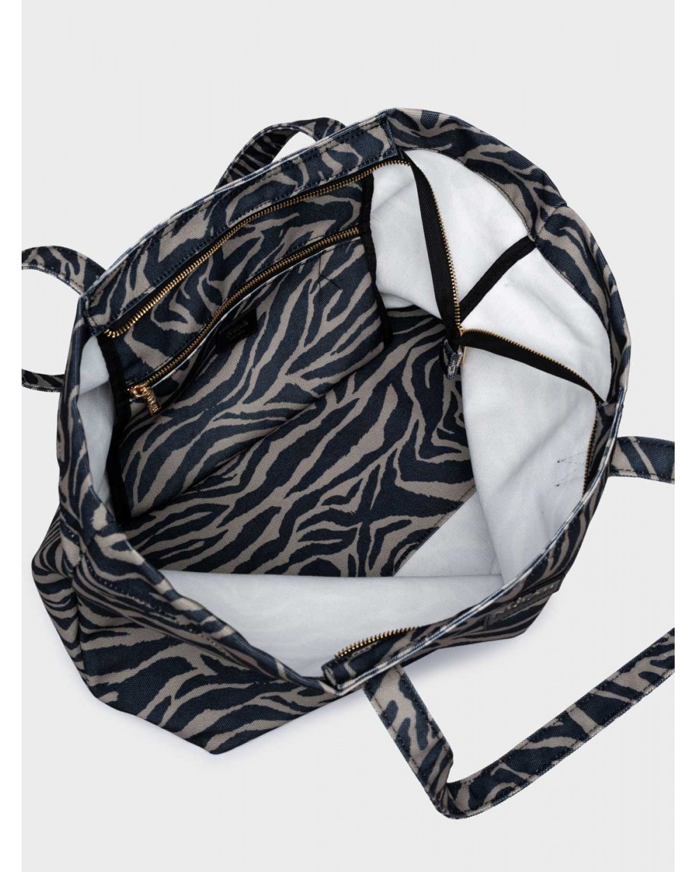 Nolah Γυναικεία Τσάντα ώμου θαλάσσης Nayara Black Zebra Γυναικείες Τσάντες