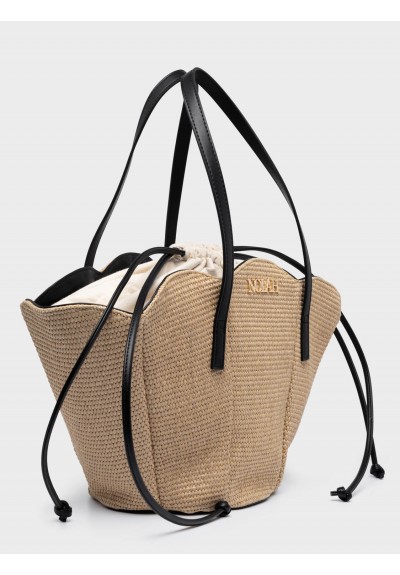 Nolah Γυναικεία Τσάντα ώμου Beach Oceania Beige Black