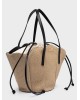 Nolah Γυναικεία Τσάντα ώμου Beach Oceania Beige Black Γυναικείες Τσάντες