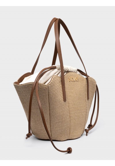 Nolah Γυναικεία Τσάντα ώμου Beach Oceania Beige Brown