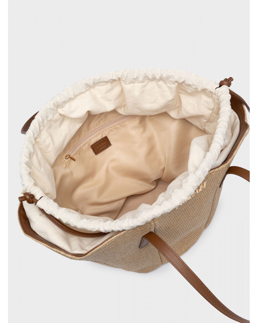Nolah Γυναικεία Τσάντα ώμου Beach Oceania Beige Brown Γυναικείες Τσάντες