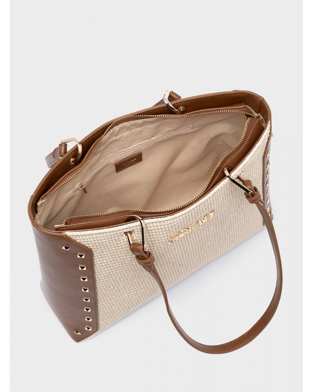 Nolah Γυναικεία Τσάντα ώμου Ipanema Cream Brown Γυναικείες Τσάντες