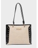 Nolah Γυναικεία Τσάντα ώμου Ipanema Cream Black Γυναικείες Τσάντες