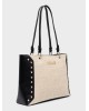 Nolah Γυναικεία Τσάντα ώμου Ipanema Cream Black Γυναικείες Τσάντες