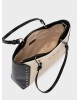 Nolah Γυναικεία Τσάντα ώμου Ipanema Cream Black Γυναικείες Τσάντες
