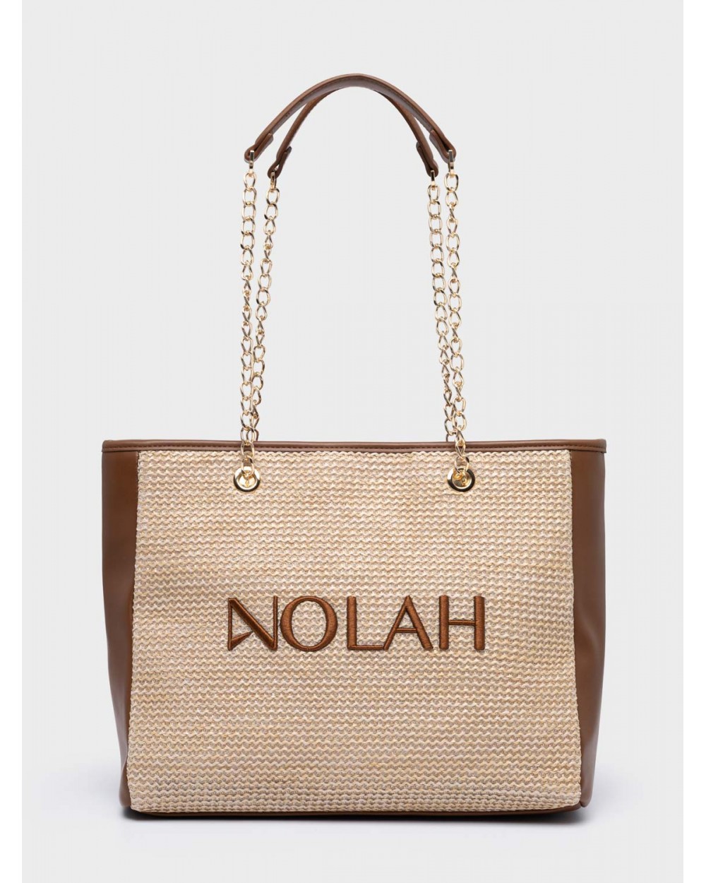 Nolah Γυναικεία Τσάντα ώμου Venice Beige Brown Γυναικείες Τσάντες