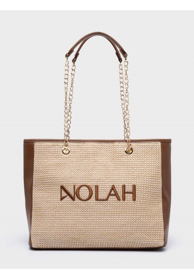 Nolah Γυναικεία Τσάντα ώμου Venice Beige Brown