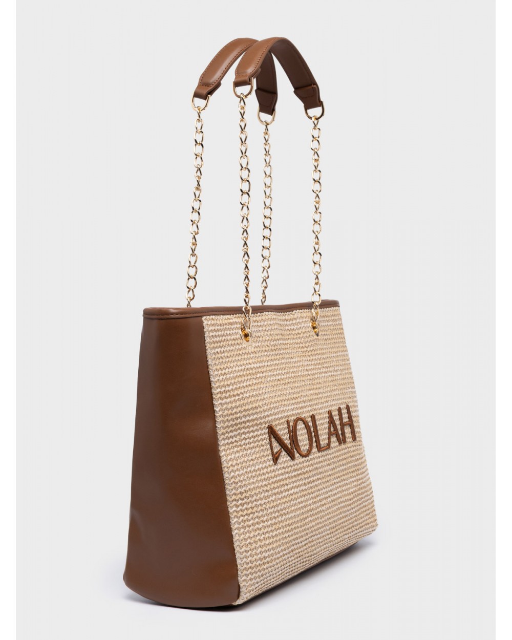 Nolah Γυναικεία Τσάντα ώμου Venice Beige Brown Γυναικείες Τσάντες