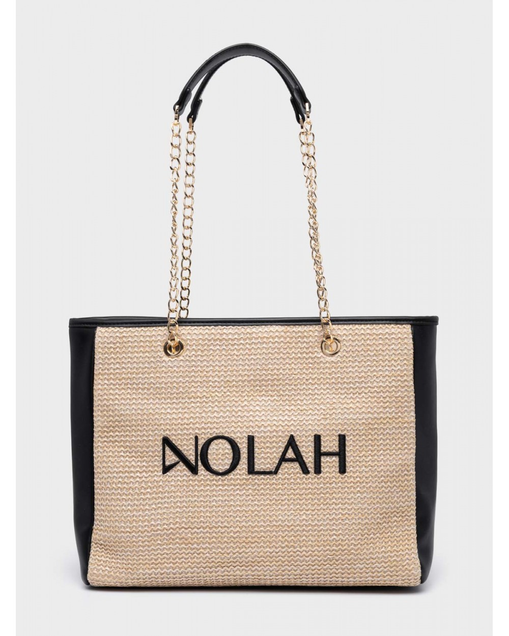 Nolah Γυναικεία Τσάντα ώμου Venice Beige Black Γυναικείες Τσάντες