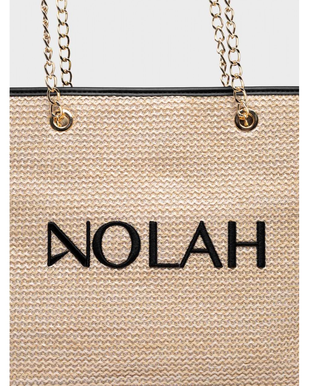 Nolah Γυναικεία Τσάντα ώμου Venice Beige Black Γυναικείες Τσάντες