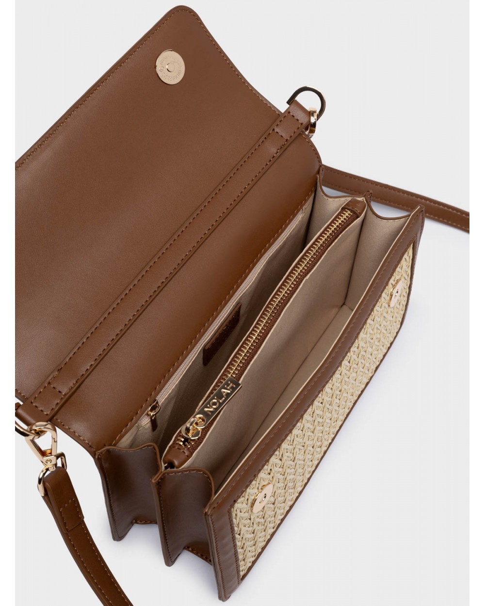 Nolah Γυναικεία Τσάντα ώμου & χιαστί Maya Brown Γυναικείες Τσάντες