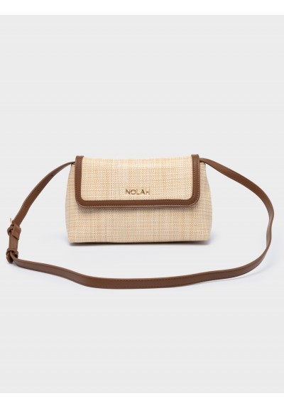 Nolah Γυναικεία Τσάντα ώμου & χιαστί Playa Beige Brown