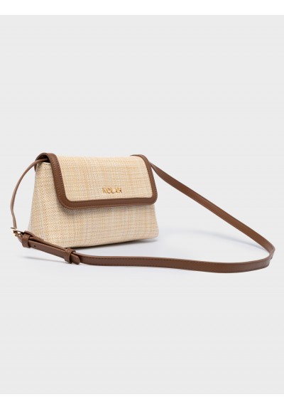 Nolah Γυναικεία Τσάντα ώμου & χιαστί Playa Beige Brown
