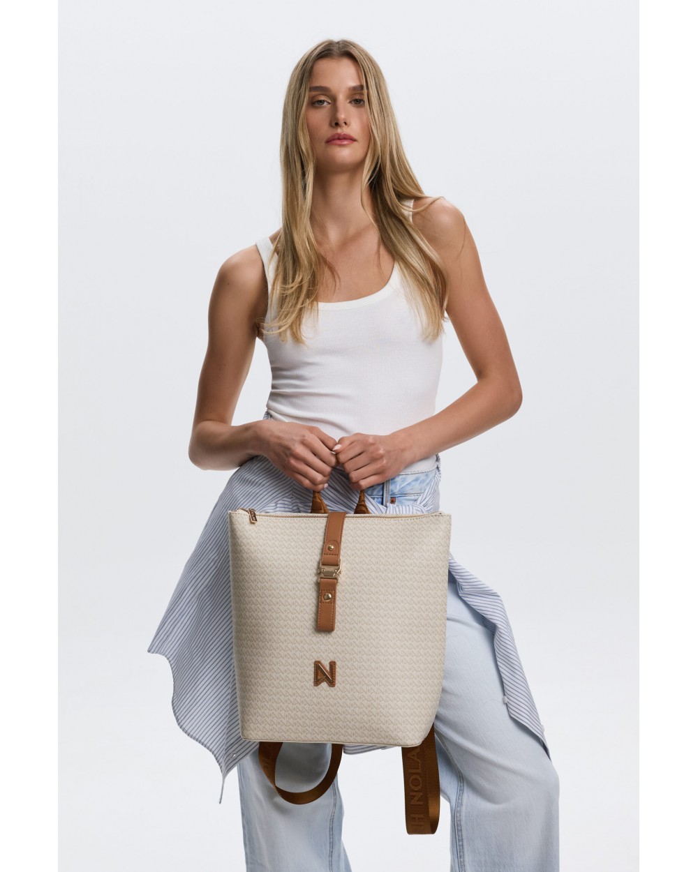 Nolah Γυναικεία Backpack Emil White Γυναικείες Τσάντες