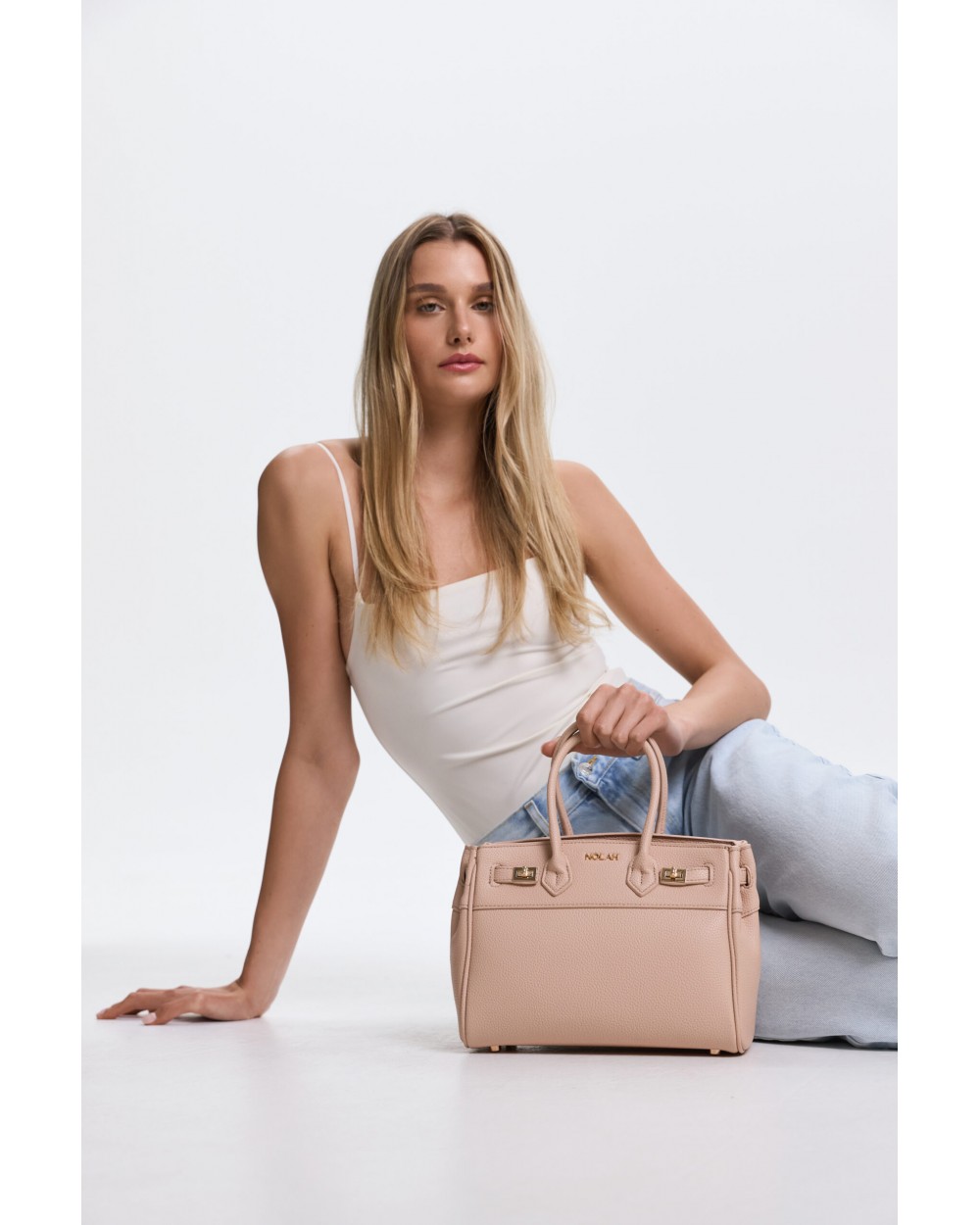 Nolah Γυναικεία Τσάντα ώμου & χιαστί Carolina Beige Γυναικείες Τσάντες