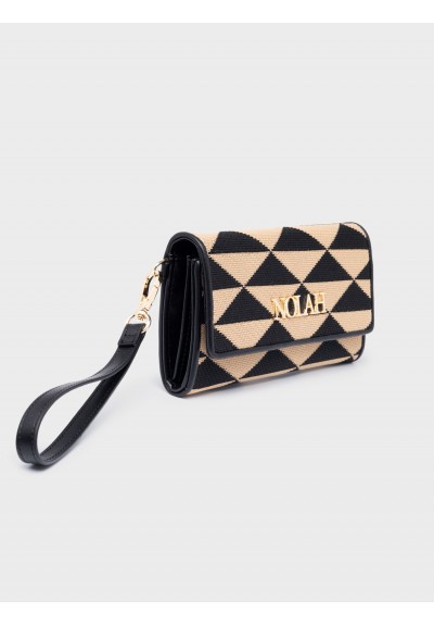 Nolah Γυναικείο Πορτοφόλι Romvous Beige Black