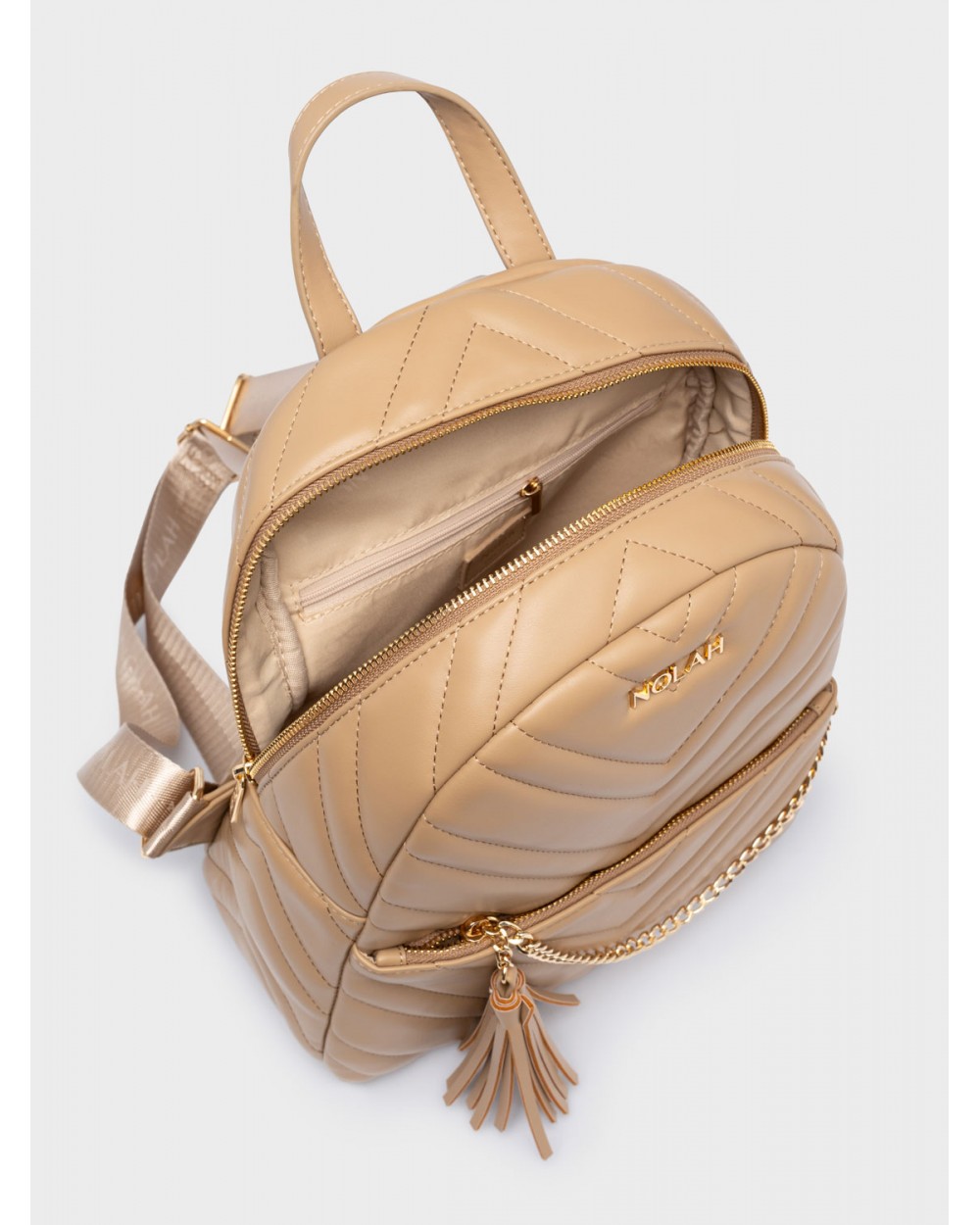 Nolah Γυναικεία Backpack Pedro Beige Γυναικείες Τσάντες